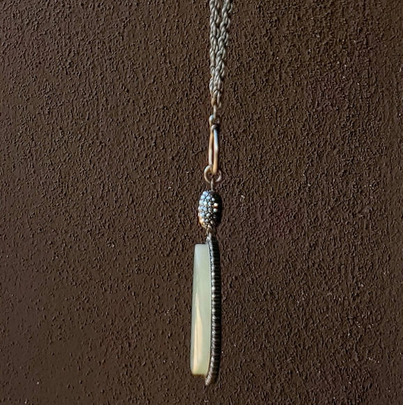 QVC Joan Rivers Gemstone Pendant Toggle Necklace. - Picture 15 of 16